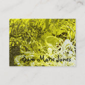 Wervelingen Geel en Groen Grunged Visitekaartje (Achterkant)