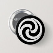 Wervelingen in de vorm van een bal ronde button 5,7 cm (Voorkant /achterkant)