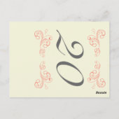  wervelingen, Sinaasappel, Grijze Trouwtafel Numme Briefkaart (Achterkant)