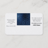 Wervelingen van het Fluweel van Faux de Blauwe Visitekaartje (Achterkant)