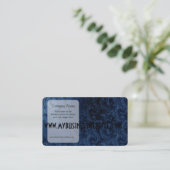 Wervelingen van het Fluweel van Faux de Blauwe Visitekaartje (Staand voorkant)