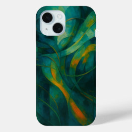 Wervelingen van Natuuradem iPhone 15 Case