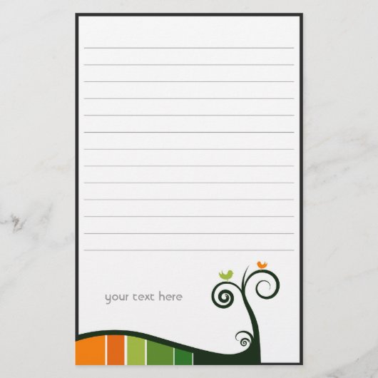 Wervelkolken Stationery Briefpapier (Voorkant)