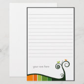 Wervelkolken Stationery Briefpapier (Voorkant / Achterkant)