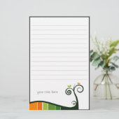 Wervelkolken Stationery Briefpapier (Staand voorkant)