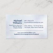 Wervelkolom en medisch kruis visitekaartje (Achterkant)