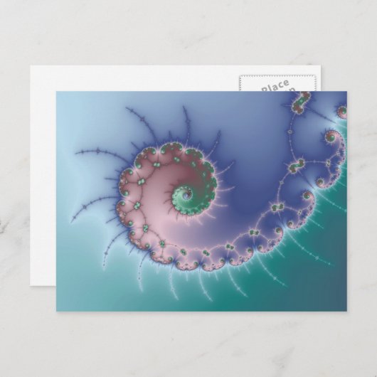 wervelkolom - fractaal Briefkaart (Voorkant / Achterkant)