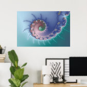 wervelkolom - fractaal Poster (Thuiskantoor)