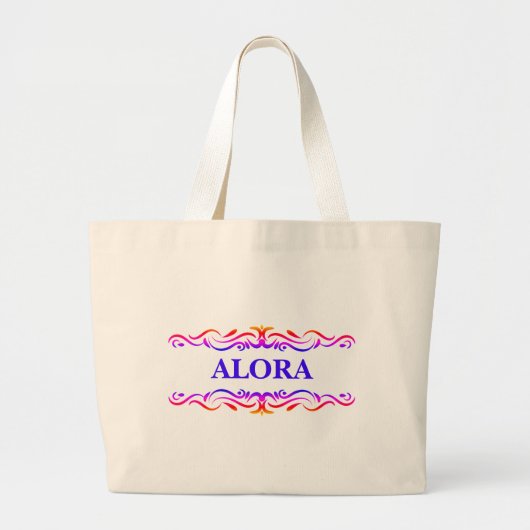 wervelkolom Neon Roze en Gele gradiënt Grote Tote Bag (Voorkant)