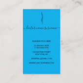 Wervelkolom orthopedisch arts blauw visitekaartje (Achterkant)