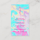 Wervelkolom orthopedisch arts roze visitekaartje (Achterkant)