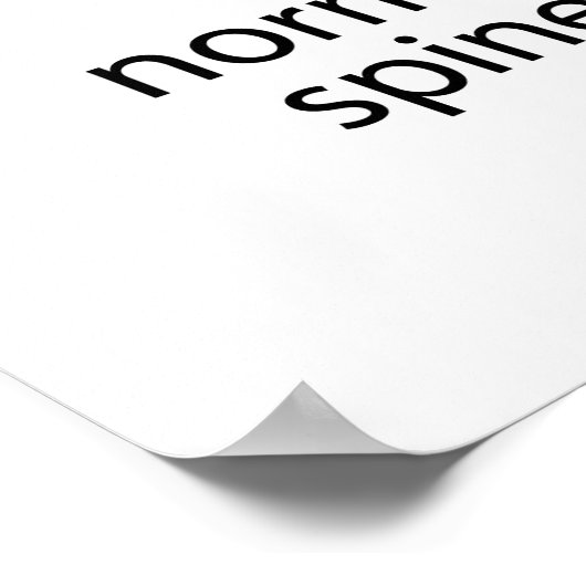 Wervelkolommisvormingstypen Poster (Hoek)