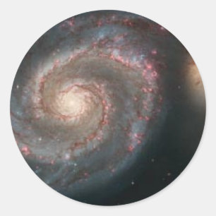 wervelmelkstelsel ronde sticker