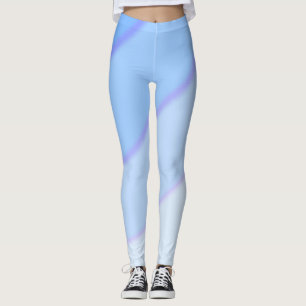 Wervelpatroon pastel ombre Blauw Leggings