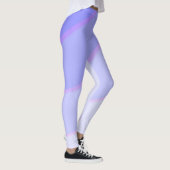 Wervelpatroon pastel ombre Lila Leggings (Rechts)