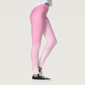 Wervelpatroon pastel ombre Roze Leggings (Rechts)