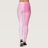 Wervelpatroon pastel ombre Roze Leggings (Achterkant)