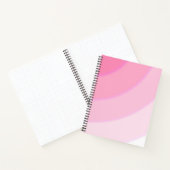 Wervelpatroon pastel ombre Roze Notitieboek (Binnen)