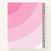Wervelpatroon pastel ombre Roze Notitieboek (Achterkant)