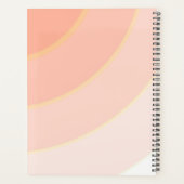 Wervelpatroon pastel ombre sinaasappel & perzik planner (Achterkant)