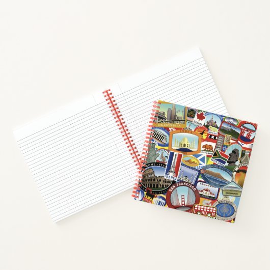 Wervelreispatroon Notitieboek (Binnen)