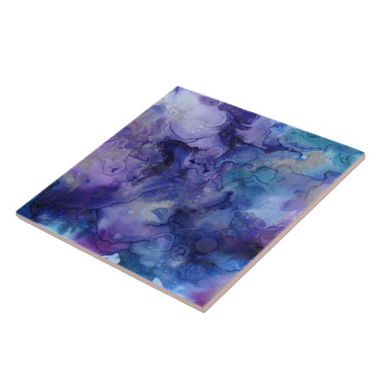 Wervelschilderij Keramische Tegel Tegeltje (Zijkant)