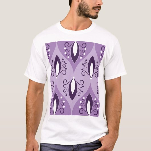 wervelt  geometrische naadloze kunst t-shirt (Voorkant)