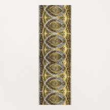 wervelt in goud zilver en onyx print