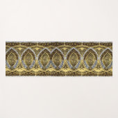 wervelt in goud zilver en onyx print yogamat (Voorkant (horizontaal))