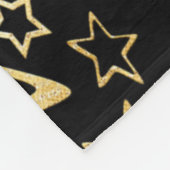 Wervelt sterren & harten fleece deken (Hoek)