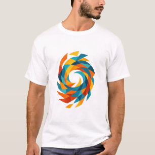 Werveltje van kleuren t-shirt