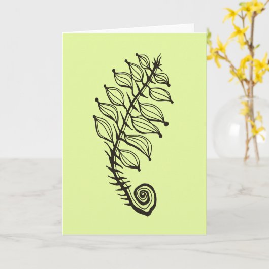 wervelvaren kaart (Gele Bloem)