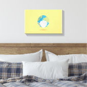 Wervelvirus | Zazzle_Growshop. Canvas Afdruk (Insitu (Slaapkamer))