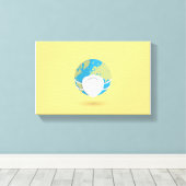 Wervelvirus | Zazzle_Growshop. Canvas Afdruk (Insitu (Houten vloer))
