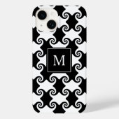wervelvormen Keltisch zoals w/Monogram Case-Mate iPhone Case (Achterkant)
