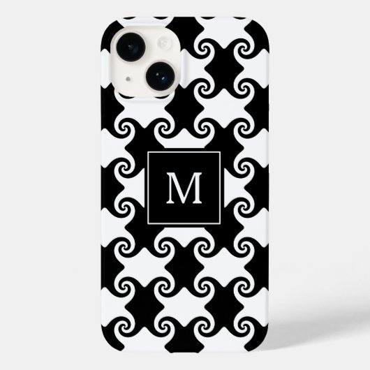 wervelvormen Keltisch zoals w/Monogram Case-Mate iPhone Case (Achterkant)