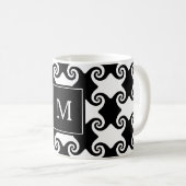  wervelvormen Keltisch zoals w/Monogram Koffiemok (Voorkant rechts)