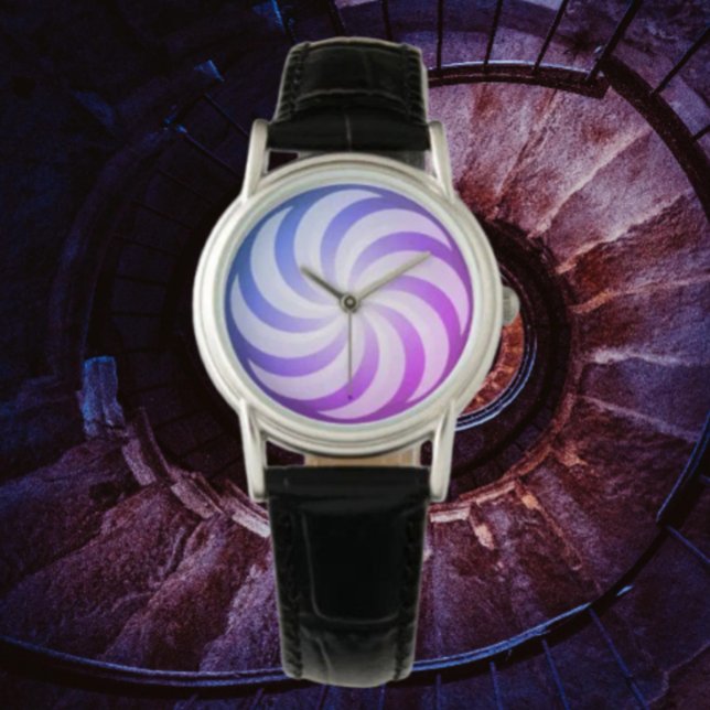 Wervelwind Blauw Paars Horloge (Creator heeft geüpload)