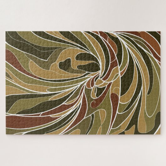 Wervelwind | Dynamische Abstracte Wervelwindpuzzel Legpuzzel (Horizontaal)