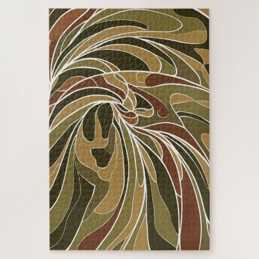 Wervelwind | Dynamische Abstracte Wervelwindpuzzel Legpuzzel (Verticaal)