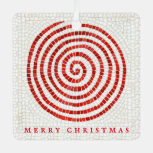 WERVELWIND MOZAÏEK Metalen Vierkante Versiering +  Ornament