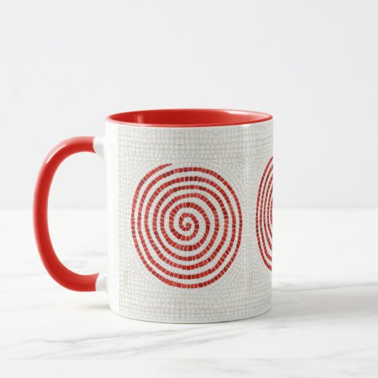 WERVELWIND MOZAÏEK Rood Combo Mok (Links)