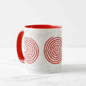 WERVELWIND MOZAÏEK Rood Combo Mok (Voorkant links)