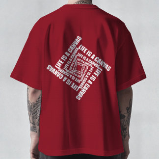 Wervelwind van Creatie - Leven is een Canvas T-shi T-shirt