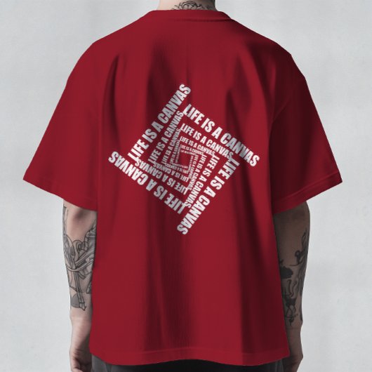 Wervelwind van Creatie - Leven is een Canvas T-shi T-shirt