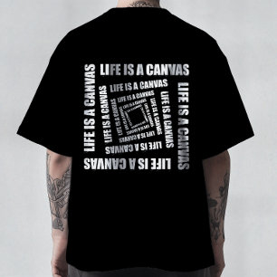 Wervelwind van Creatviteit - Leven is een Canvas M T-shirt