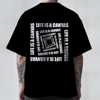 Wervelwind van Creatviteit - Leven is een Canvas M T-shirt
