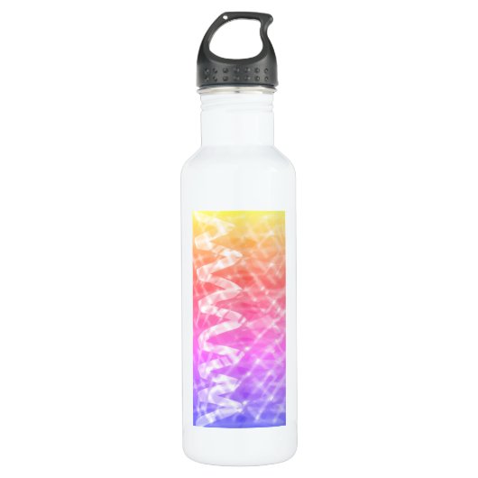 wervelwind van kleuren waterfles (Voorkant)