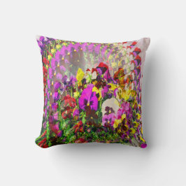 Wervelwind van Pansies.... Kussen