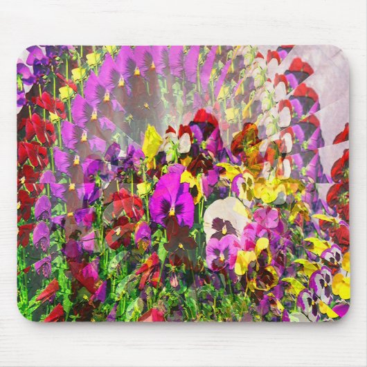 Wervelwind van Pansies.... Muismat (Voorkant)